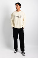 Relique Signature Knit Sweater - Cream