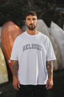 Forest Camo Block T-Shirt - White